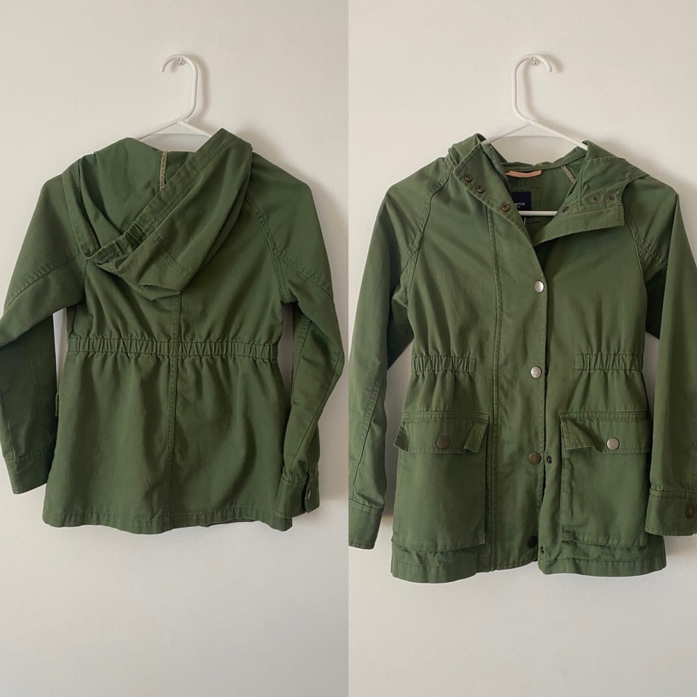 Girls Size 12 Army Green Gap Utility Jacket